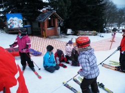 Grundschule auf unserem Skihang