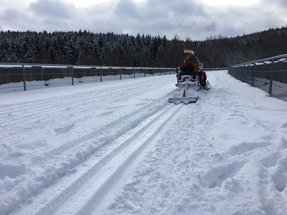 Loipe auf dem Hetzdorfer Viadukt